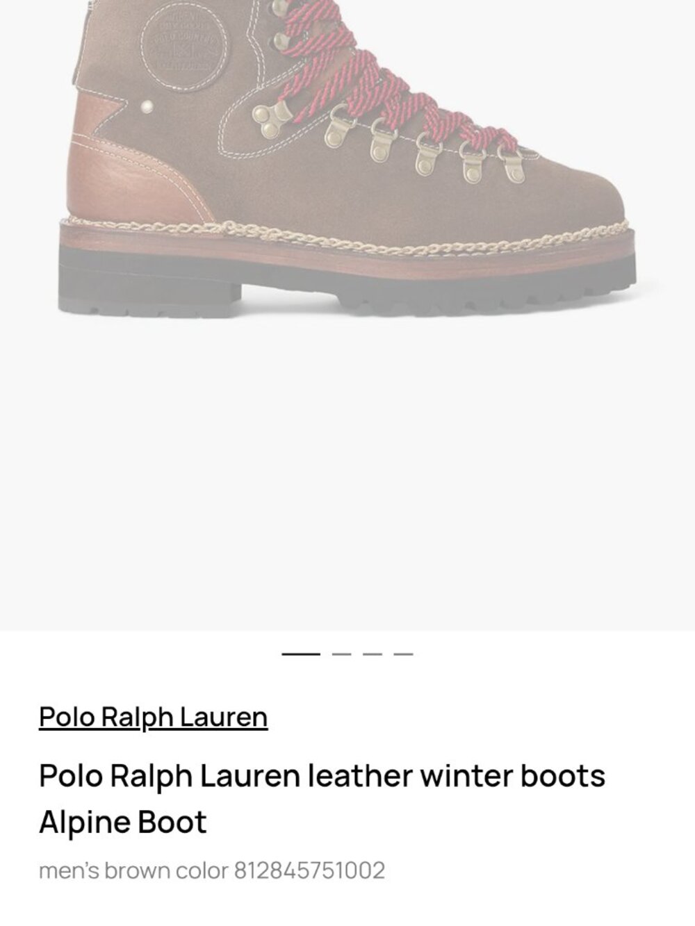 Polo Ralph Lauren Suede Hiking Boots - Picture 2 of 11